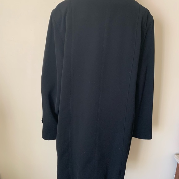 Vintage double breasted trenchcoat black - Picture 4 of 12